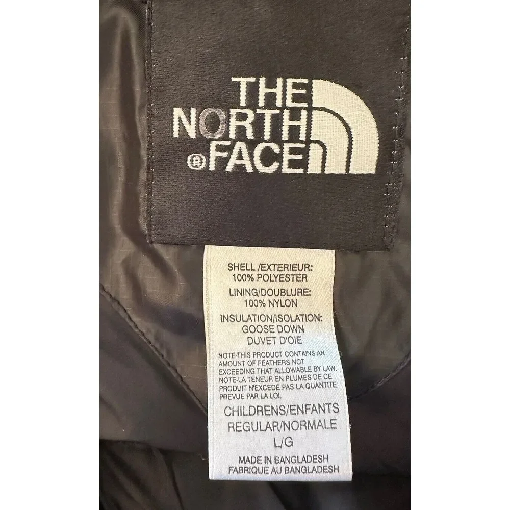 The North Face Goose‎ Down Jacket Children's Large Black Puffer Warm Winter